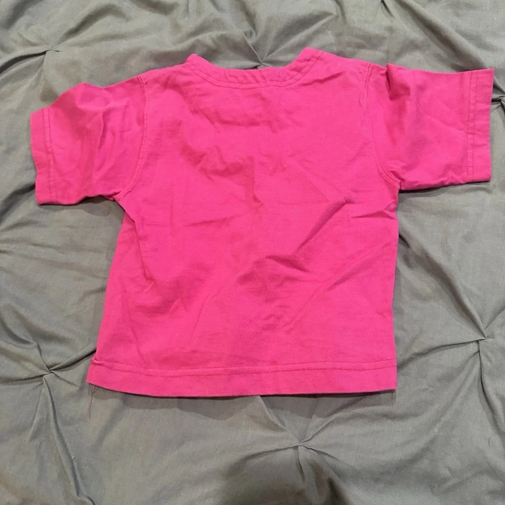 Vintage‎ Y2K McKids Blouse Kids 5 Pink Floral Embroidered SS Girls Top